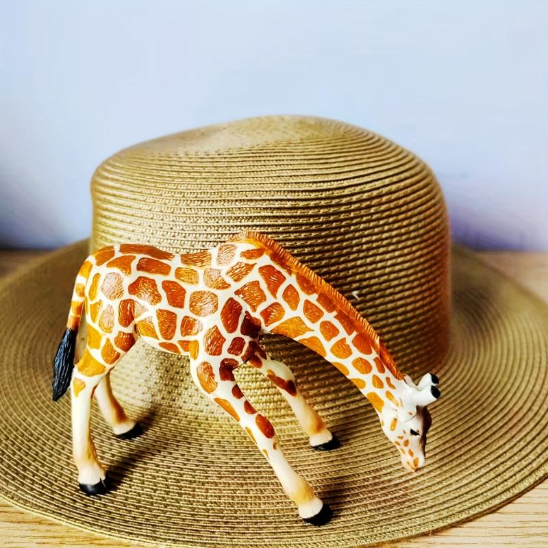Ultra Realistic Giraffe Family Figures Plastic Animal Toys