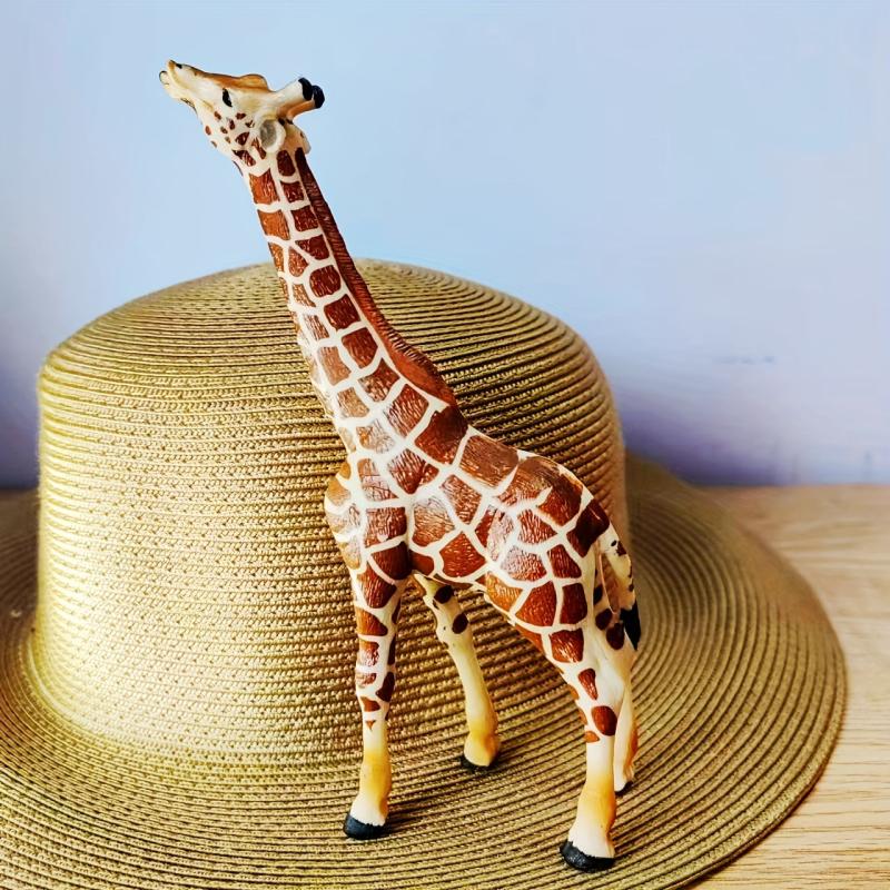 Ultra Realistic Giraffe Family Figures Plastic Animal Toys