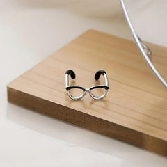 2pcs Creative Toy Eyewear Ring Adjustable Enamel Coloring Ring
