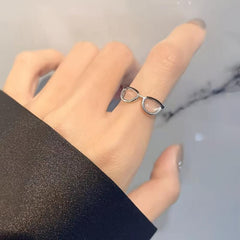 2pcs Creative Toy Eyewear Ring Adjustable Enamel Coloring Ring