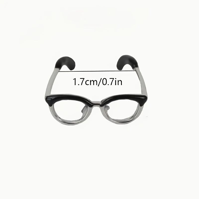 2pcs Creative Toy Eyewear Ring Adjustable Enamel Coloring Ring
