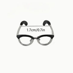 2pcs Creative Toy Eyewear Ring Adjustable Enamel Coloring Ring