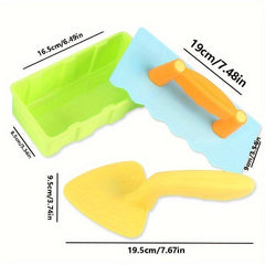 3pcs Snow Toy Beach Sand Fun Brick Maker Sand Castle Mold Toy Gift