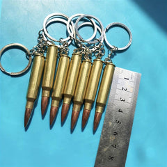 M16 Copper Cartridge Case Keychain & Pendant Necklace
