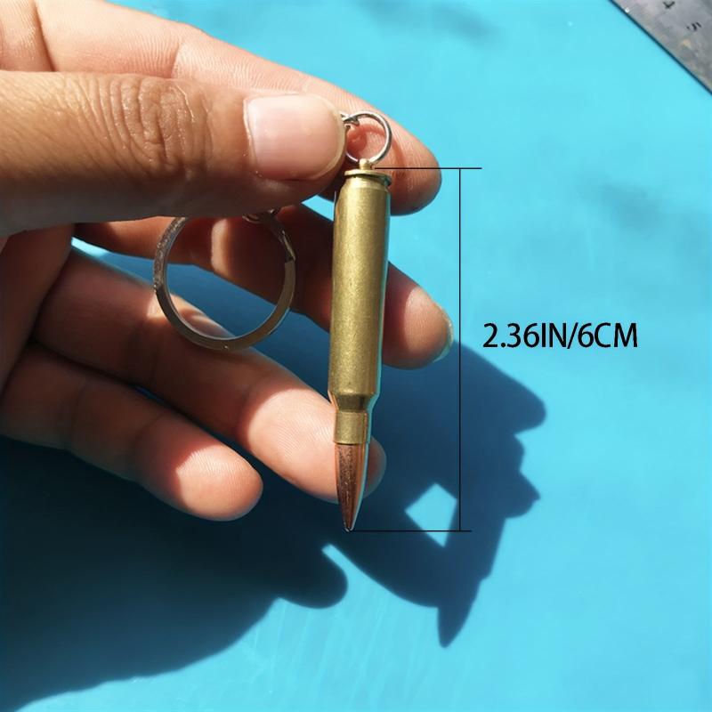 M16 Copper Cartridge Case Keychain & Pendant Necklace