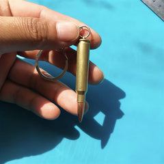 M16 Copper Cartridge Case Keychain & Pendant Necklace