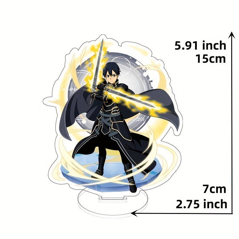 5.9in Manga Standing Acrylic Figure Desk Decor Anime Double Sided Print