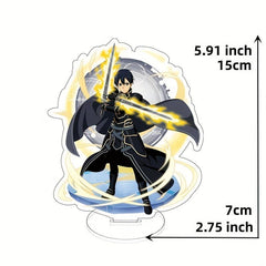 5.9in Manga Standing Acrylic Figure Desk Decor Anime Double Sided Print