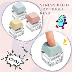 Finger Keyboard Toy Keychain Stress Relief