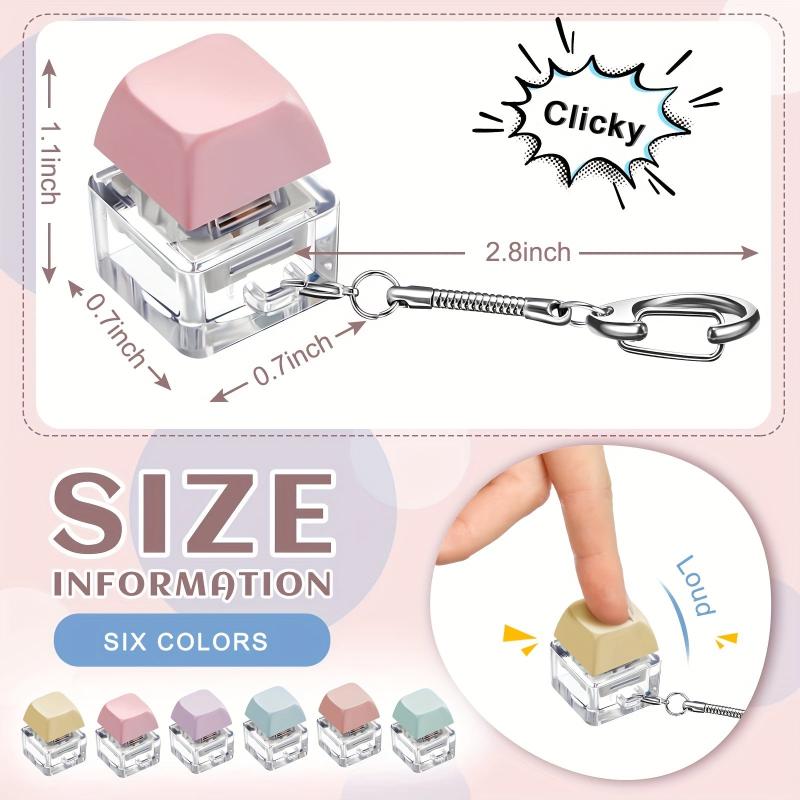 Finger Keyboard Toy Keychain Stress Relief