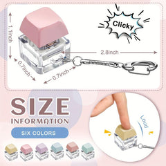 Finger Keyboard Toy Keychain Stress Relief