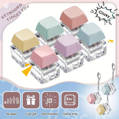 Finger Keyboard Toy Keychain Stress Relief