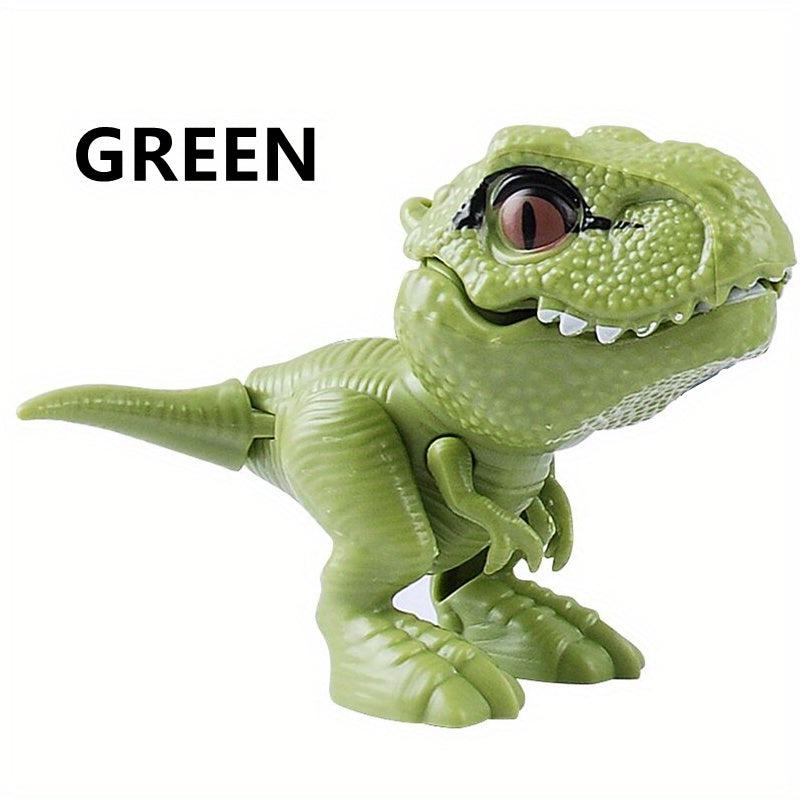 Dino Finger Puppet Toy Tyrannosaurus Model w/ Movable Joint