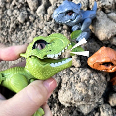 Dino Finger Puppet Toy Tyrannosaurus Model w/ Movable Joint