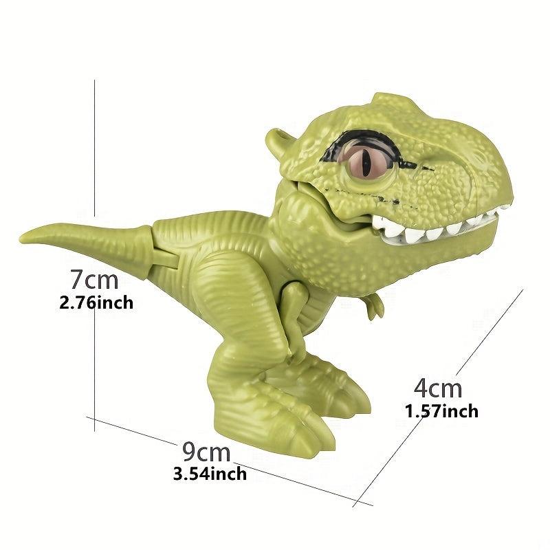 Dino Finger Puppet Toy Tyrannosaurus Model w/ Movable Joint
