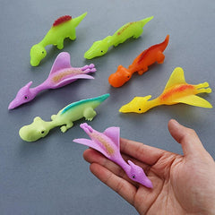 Dinosaur Finger Slingshot Toy Set - Stress Relief Fun & Practice Toys