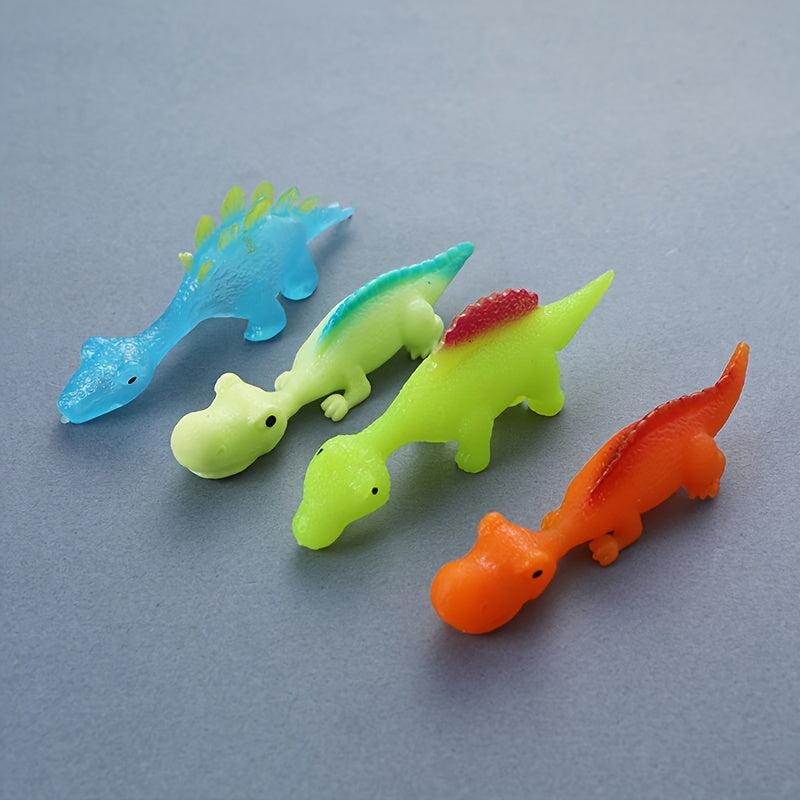 Dinosaur Finger Slingshot Toy Set - Stress Relief Fun & Practice Toys