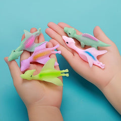 Dinosaur Finger Slingshot Toy Set - Stress Relief Fun & Practice Toys