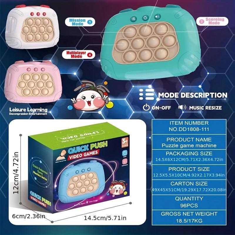 Fidget Toy Puzzle Button Game Machine for Kids