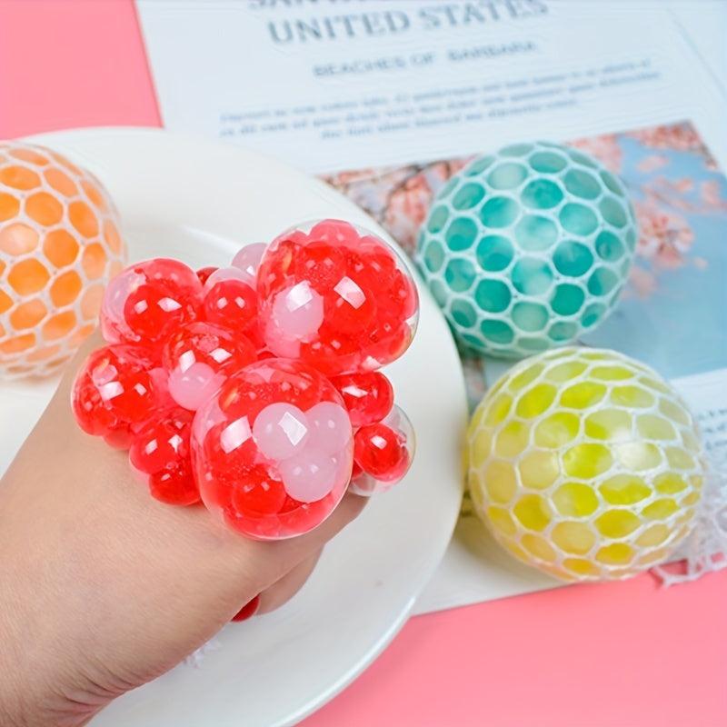 Mesh Soft Ball Beads Squeeze Ball Sensory Calm Focus Stress Relief