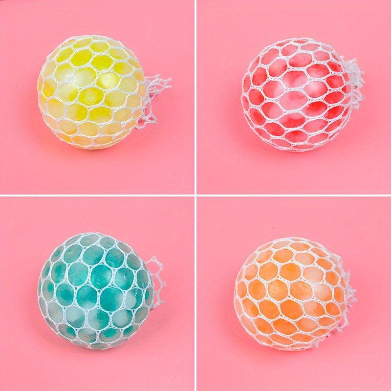 Mesh Soft Ball Beads Squeeze Ball Sensory Calm Focus Stress Relief