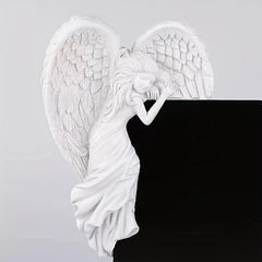 Angel Wings Hanging Ornament Outdoor Door Frame Decoration Pendant Resin