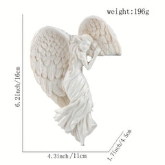 Angel Wings Hanging Ornament Outdoor Door Frame Decoration Pendant Resin