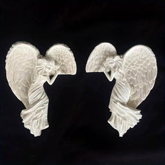 Angel Wings Hanging Ornament Outdoor Door Frame Decoration Pendant Resin