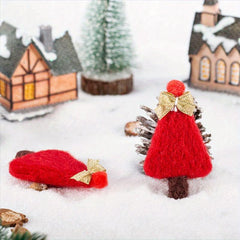 Golden Bow Christmas Tree Ornaments Scene Decoration