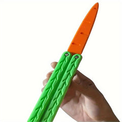3D Radish Butterfly Gravity Carrot Decompression Toy