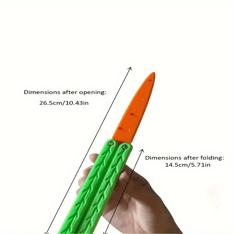 3D Radish Butterfly Gravity Carrot Decompression Toy