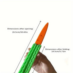 3D Radish Butterfly Gravity Carrot Decompression Toy