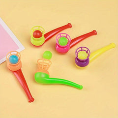 10pcs Pipe-shaped Floating Blowing Balls for Kids Parties, Christmas, Halloween