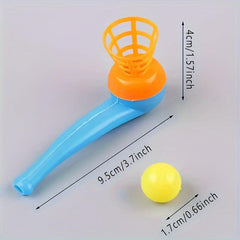 10pcs Pipe-shaped Floating Blowing Balls for Kids Parties, Christmas, Halloween