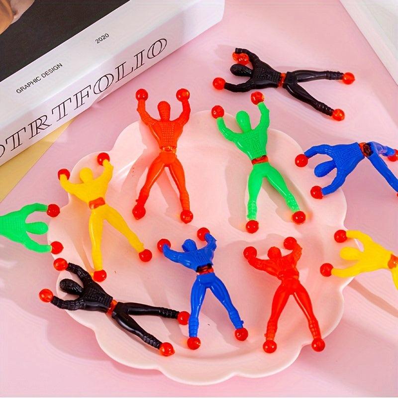 10pcs Wall Climbing Sticky Toys for Stress Relief