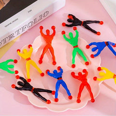 10pcs Wall Climbing Sticky Toys for Stress Relief