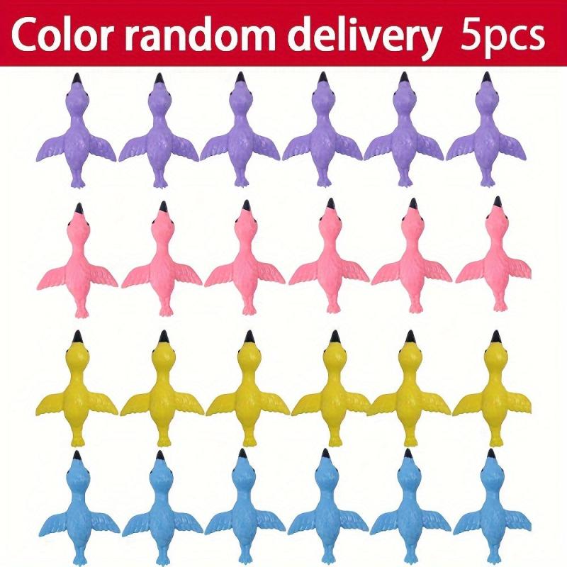 Catapult Flamingo Slingshot TPR Toy - Random Colors