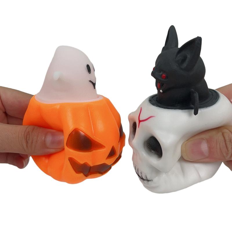 Halloween Pumpkin Bat Skull Ghost Decompressing Toy - Tricky Horror Vent Toy