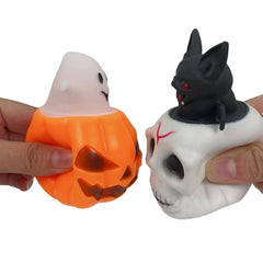 Halloween Pumpkin Bat Skull Ghost Decompressing Toy - Tricky Horror Vent Toy