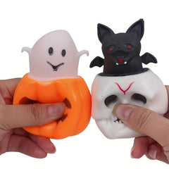 Halloween Pumpkin Bat Skull Ghost Decompressing Toy - Tricky Horror Vent Toy