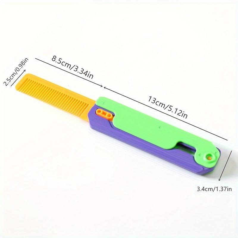 3D Gravity Comb Carrot Comb Stress Relief Prank Fun Toy
