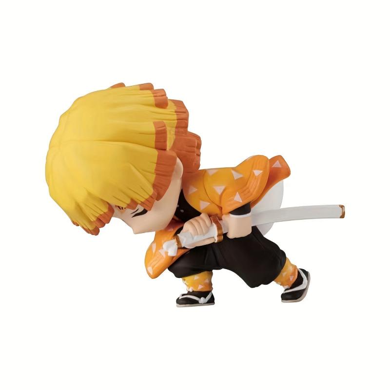 5pcs Ghost Slayer Anime Character Toy Fans Collection for Kids