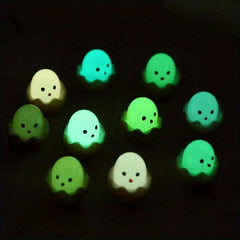 2/4/6pcs Shelled Egg Glow in the Dark DIY Resin Crafts Luminous Toy Decor