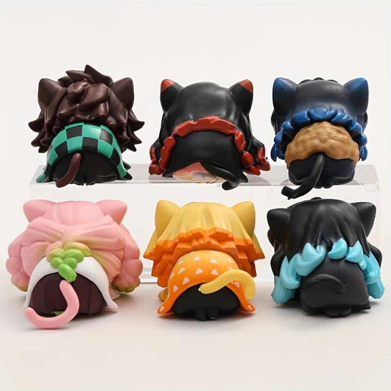 6pcs Anime Action Figruines Figure Figura