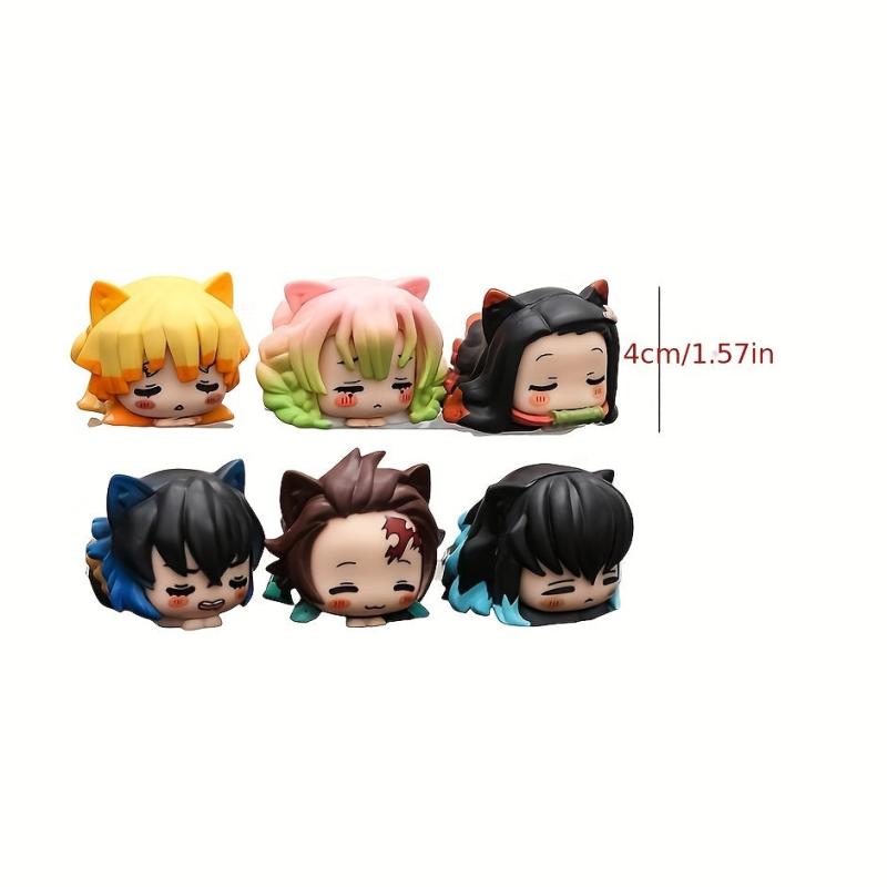 6pcs Anime Action Figruines Figure Figura