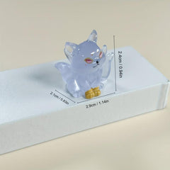 Mini 9 Tail Fox Night Light - Cartoon Design