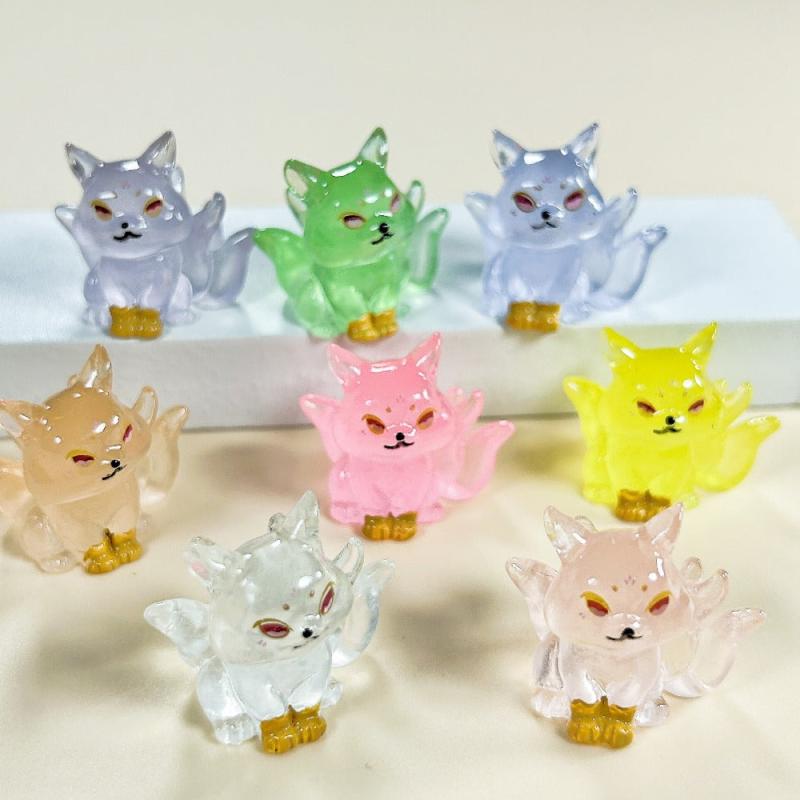 Mini 9 Tail Fox Night Light - Cartoon Design
