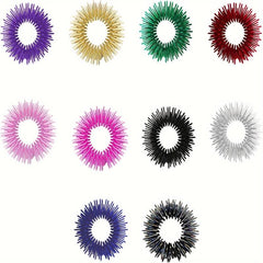 10 Pcs Acupressure Rings Stress Relief Fidget Toy