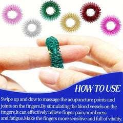 10 Pcs Acupressure Rings Stress Relief Fidget Toy
