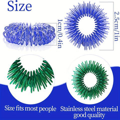 10 Pcs Acupressure Rings Stress Relief Fidget Toy
